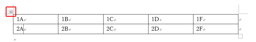 十字マークをクリック